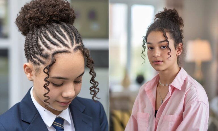 Late for School? 18 Easy Curly Hairstyles for Busy Mornings!