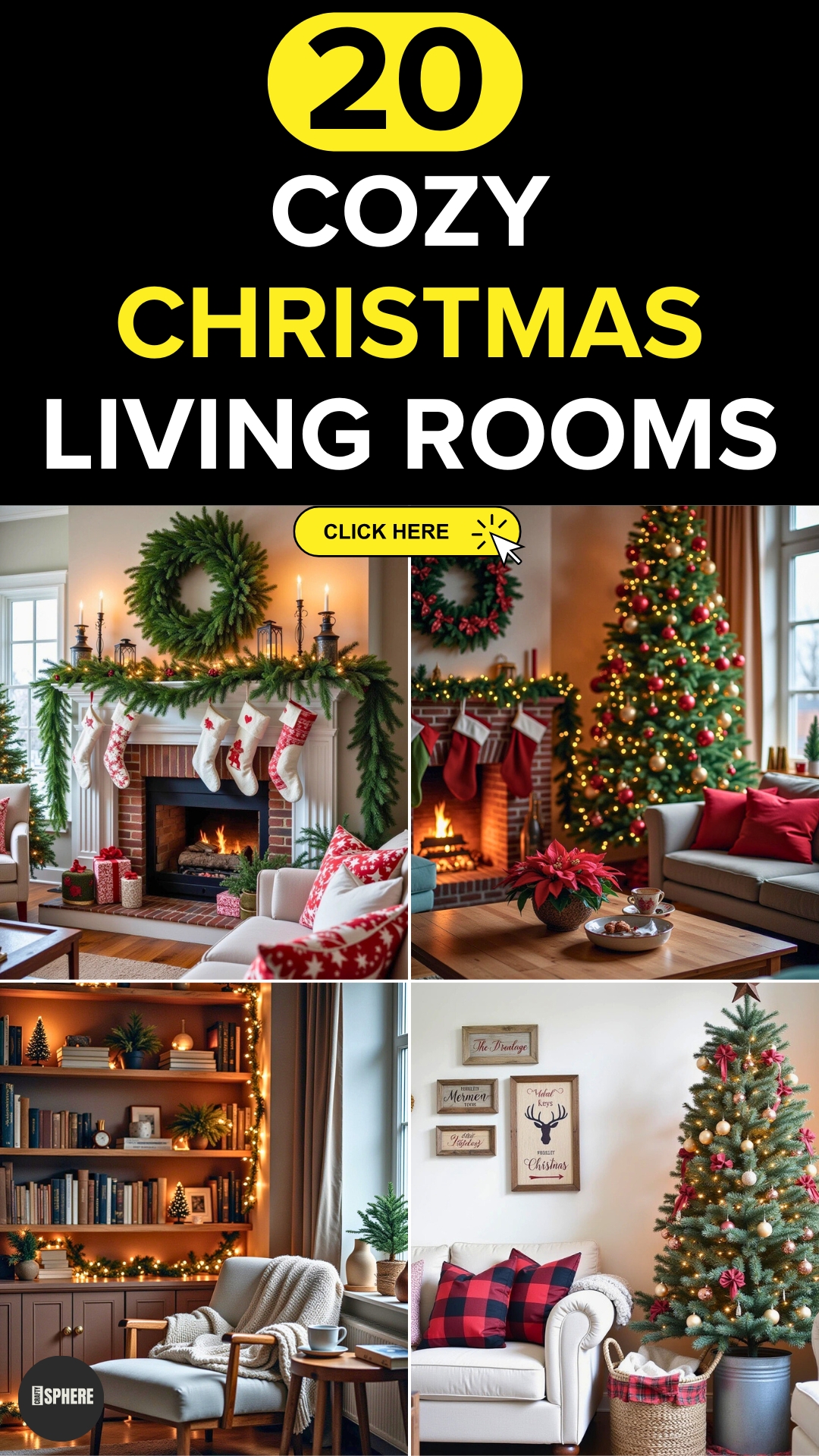 Want A Festive Living Room 20 Cozy Christmas Ideas Crafty Sphere