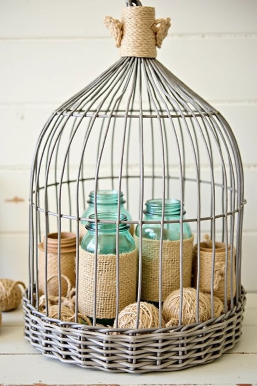 Image showcasing Love Vintage Charm? 23 Creative Ways to Repurpose Bird Cages! - Crafty ...