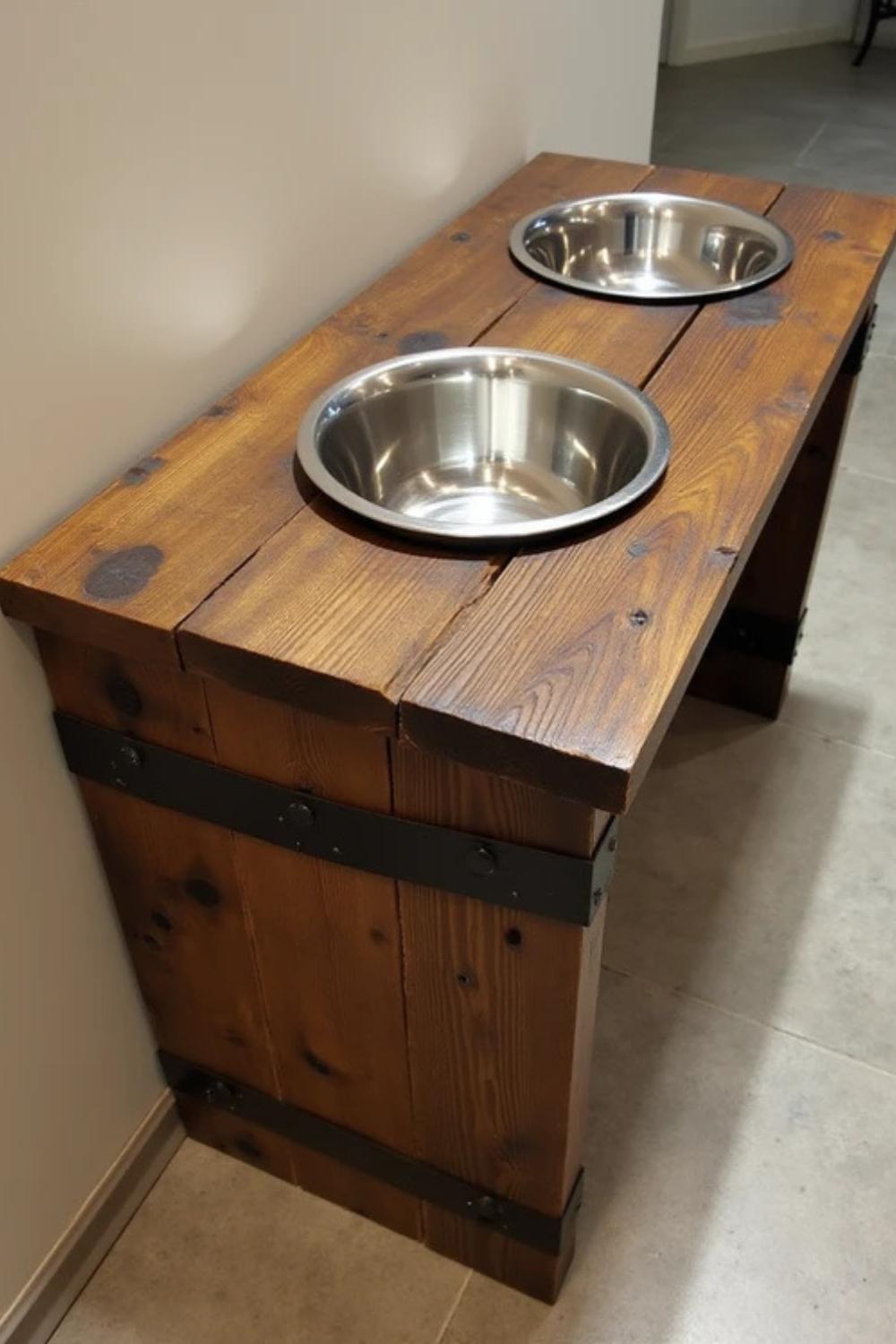 View of Need Organized Feeding? 22 Practical Dog Meal Station Plans! – Crafty ...