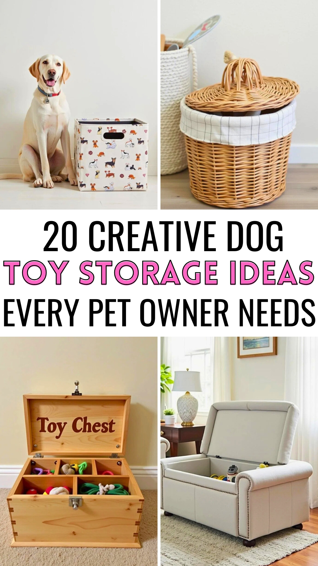 20 Creative and Practical Dog Toy Storage Ideas 2025 Crafty Sphere
